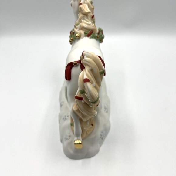 Princeton Gallery Yuletide Run Unicorn 2006 Christmas Holiday Horse - Picture 4 of 6
